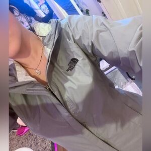 The North Face Light Gray Windbreaker